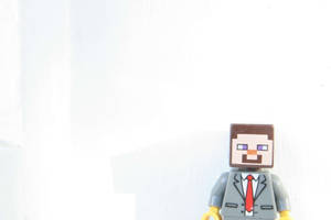 Minecraft Steve Lego Figure Wallpaper