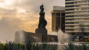 Minerva Statue In Guadalajara Wallpaper