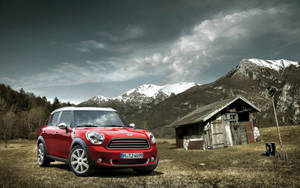 Mini Cooper In The Countryside Wallpaper