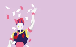 Minimal Art Hisoka Morow Wallpaper