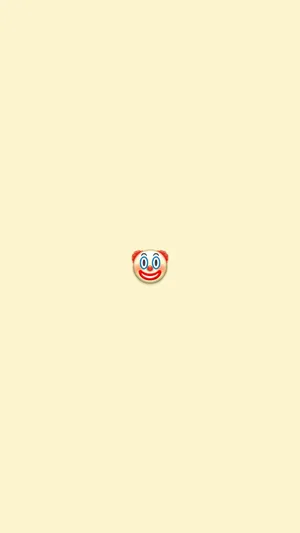 Minimal Clown Emoji Wallpaper