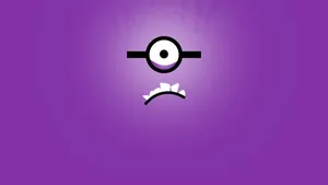 Minimal Evil Minion Face Wallpaper