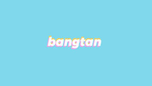 Minimalist Aesthetic Desktop Bangtan Typography Wallpaper