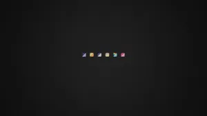 Minimalist Aesthetic Desktop Gradient Icons Wallpaper