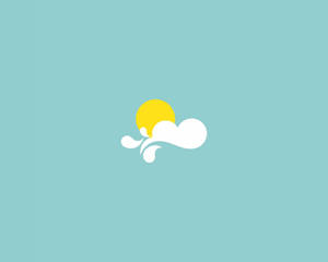 Minimalist Aesthetic Desktop Sun Vector Wallpaper