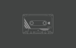 Minimalist Aesthetic Retro Cassette Tape Wallpaper