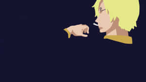 Minimalist Art Of One Piece Characters Wallpaper