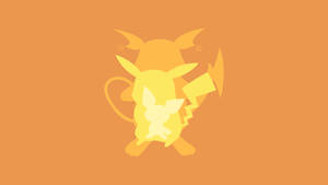 Minimalist Art Of Raichu Evolution Wallpaper