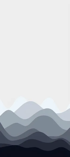 Minimalist Art Wave Wallpaper