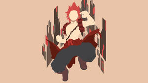 Minimalist Beige Aesthetic Of Eijiro Kirishima. Wallpaper