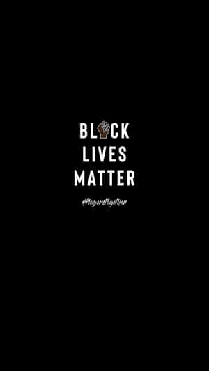 Minimalist Black And White Anti-racism Wallpaper