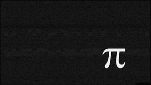 Minimalist Black Math Pi Wallpaper