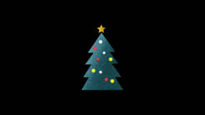 Minimalist Christmas Desktop Fully Decorated Wallpaper