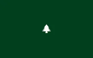 Minimalist Christmas Desktop Green Wallpaper