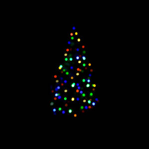 Minimalist Christmas Tree Lights Bokeh Wallpaper