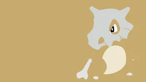 Minimalist Cubone With Eye Wallpaper