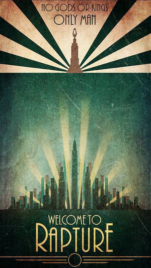 Minimalist Deco Bioshock Rapture Wallpaper