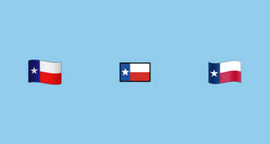 Minimalist Depiction Of The Texas State Flag Wallpaper