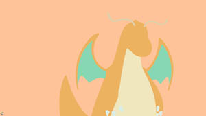 Minimalist Dragonite Wallpaper