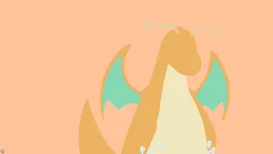 Minimalist Dragonite Wallpaper