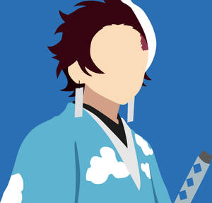 Minimalist Faceless Tanjiro Pfp Wallpaper