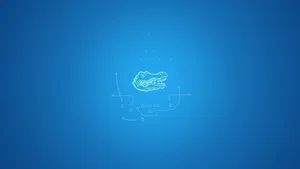 Minimalist Florida Gators Emblem Wallpaper
