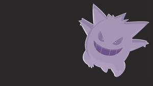 Minimalist Gengar Silhouette Wallpaper