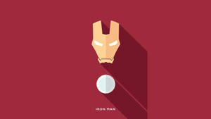 Minimalist Graphic Design Iron Man Superhero Wallpaper