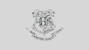 Minimalist Hogwarts Crest Wallpaper