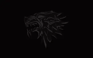 Minimalist House Stark Wolf Logo Wallpaper