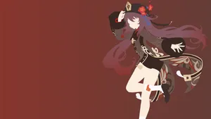 Minimalist Hu Tao Pfp Wallpaper