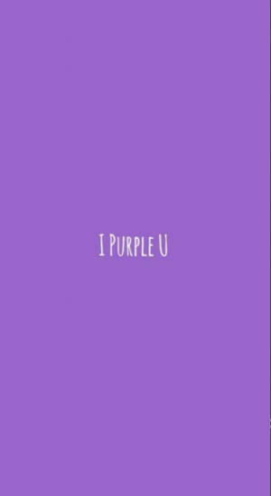 Minimalist I Purple You Background Wallpaper