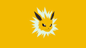 Minimalist Jolteon Head Wallpaper