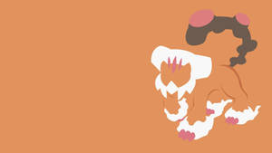 Minimalist Landorus Orange Wallpaper