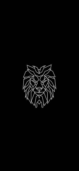 Minimalist Leo Drawing Wallpaper