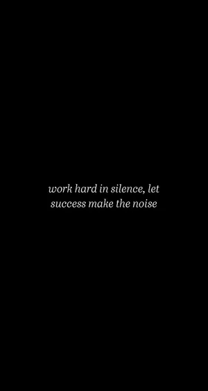 Minimalist Motivational Success Speaks Wallpaper