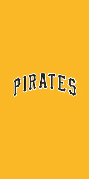 Minimalist Pittsburgh Pirates Word Art Wallpaper