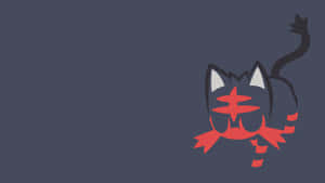 Minimalist Pokemon Sun And Moon Litten Wallpaper