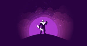 Minimalist Purple Thanos Hd Wallpaper