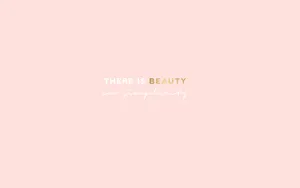 Minimalist Quote Rose Gold Laptop Wallpaper