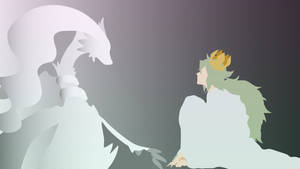 Minimalist Reshiram And N Wallpaper