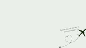 Minimalist Sage Green Laptop Quotes Wallpaper
