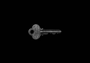 Minimalist Silver Key Wallpaper