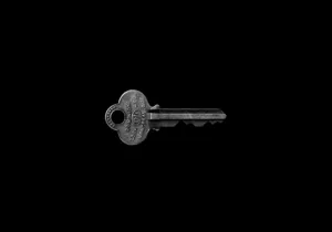 Minimalist Silver Key Wallpaper