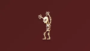 Minimalist Skeleton Desktop Wallpaper