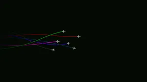 Minimalist Small Planes Wallpaper