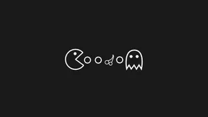 Minimalist Tablet Pacman Art Wallpaper