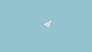 Minimalist Tablet Paper Plane Wallpaper