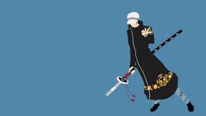 Minimalist Trafalgar Law One Piece Wano 4k Wallpaper