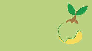 Minimalist Turtwig Face Wallpaper